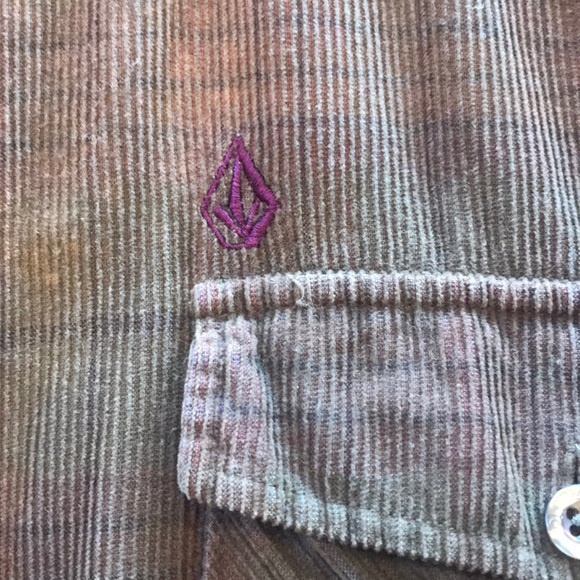 Volcom corduroy long sleeve button down shirt - Picture 8 of 8
